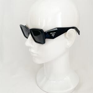 PRADA Symbole PR 10Z Butterfly Sunglasses Frame Black Lenses Dark Grey